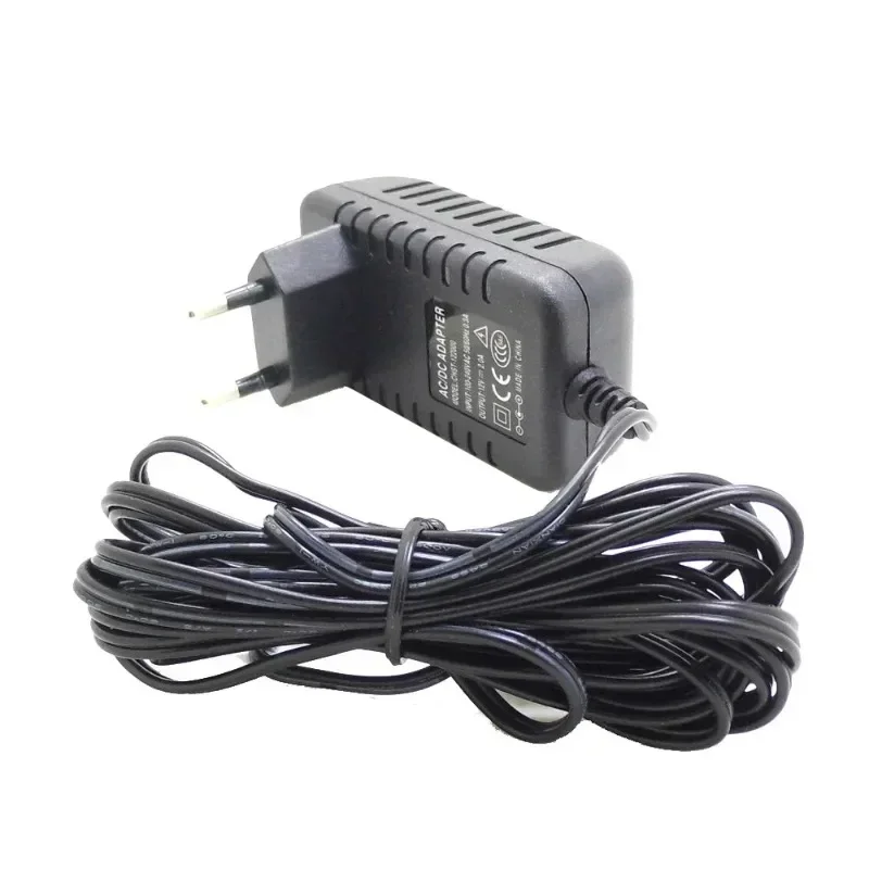 Power adapter charger for CCTV Camera, Power Cable 3M, AC/DC, EU/US/UK Plug, AC 100 - 240V DC 12V 2A (2.1mm * 5.5mm)