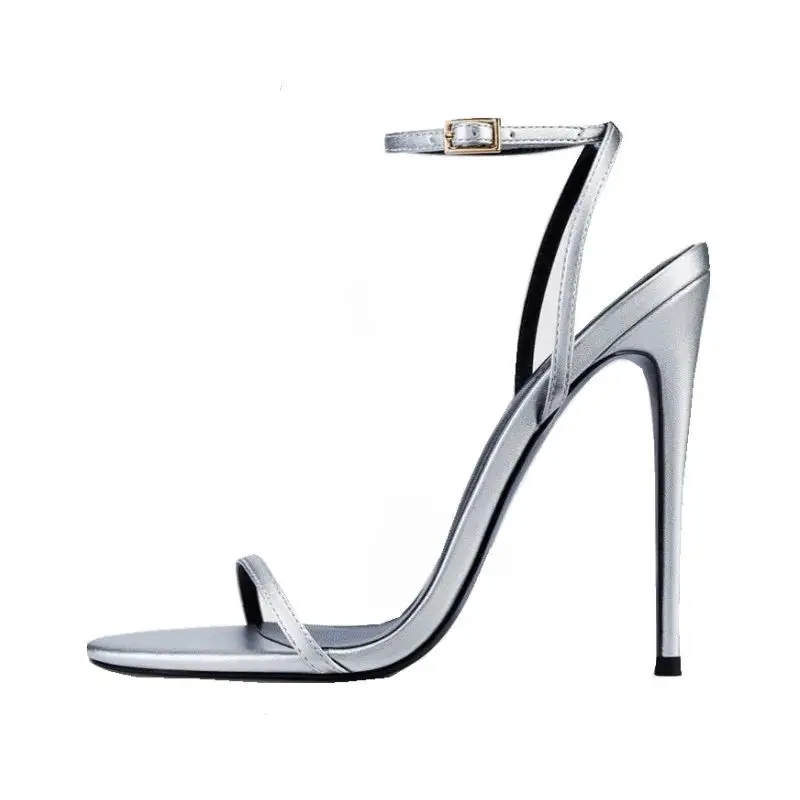 

Сандалии MKKHOU женские на высоком каблуке, модная пикантная обувь ручной работы, туфли с тонкой полосой, круглым носком, ремешком и пряжкой на щиколотке