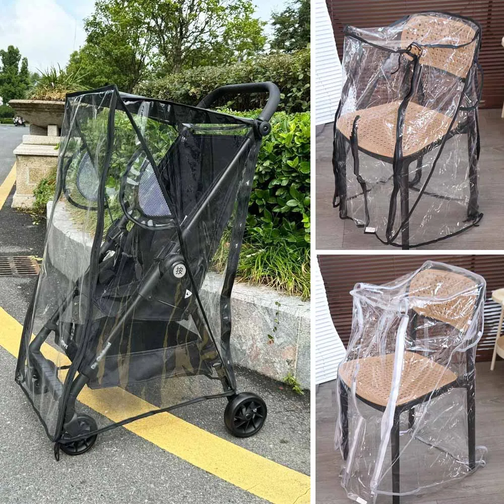 

Transparent Baby Umbrella Stroller Rainproof Cover Windproof Waterproof Pocket Stroller Rain Cover Protective Shield