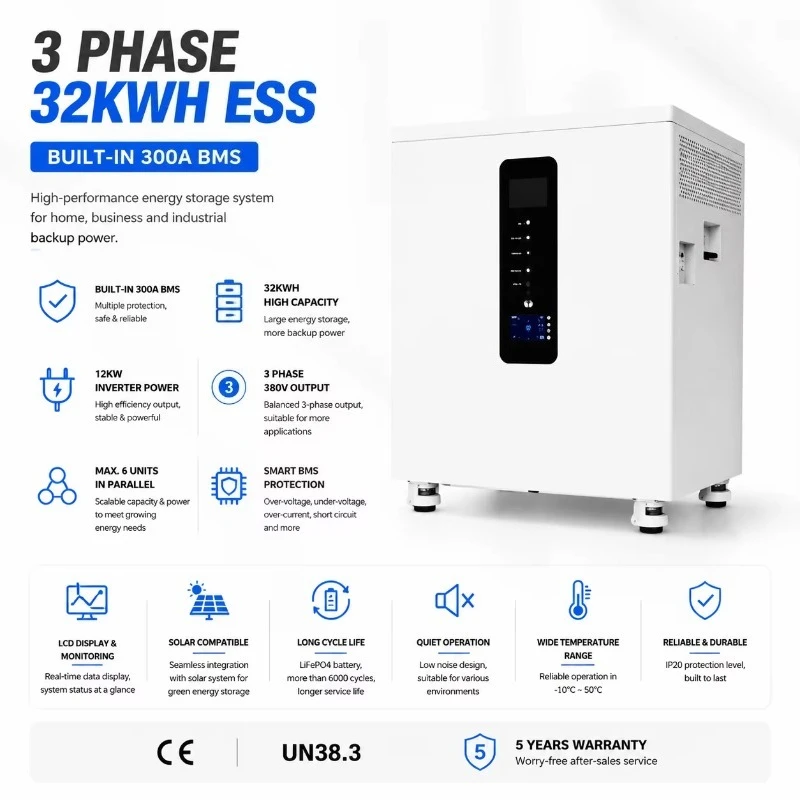 Premium Commercial Solar Ess Inverter Integrated Cabinet High Voltage For Remote Off Grid Resort Lower Electricity Bills
