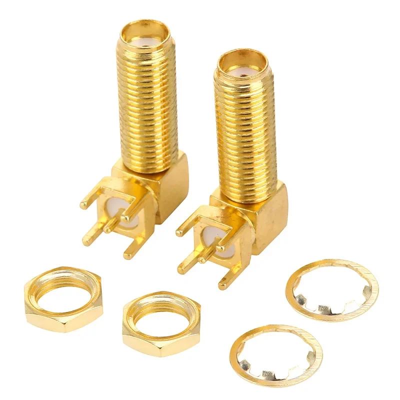 PCB Mount RF Copper Connector Plug Socket SMA-KWE16 Female Connector Jack Adapter