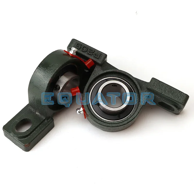 Self-aligning Pillow Bearing (P204/P205) – 20mm/25mm Mounted Block with Cast Housing, Compatible with ATV, Buggy, Go Kart, Elec