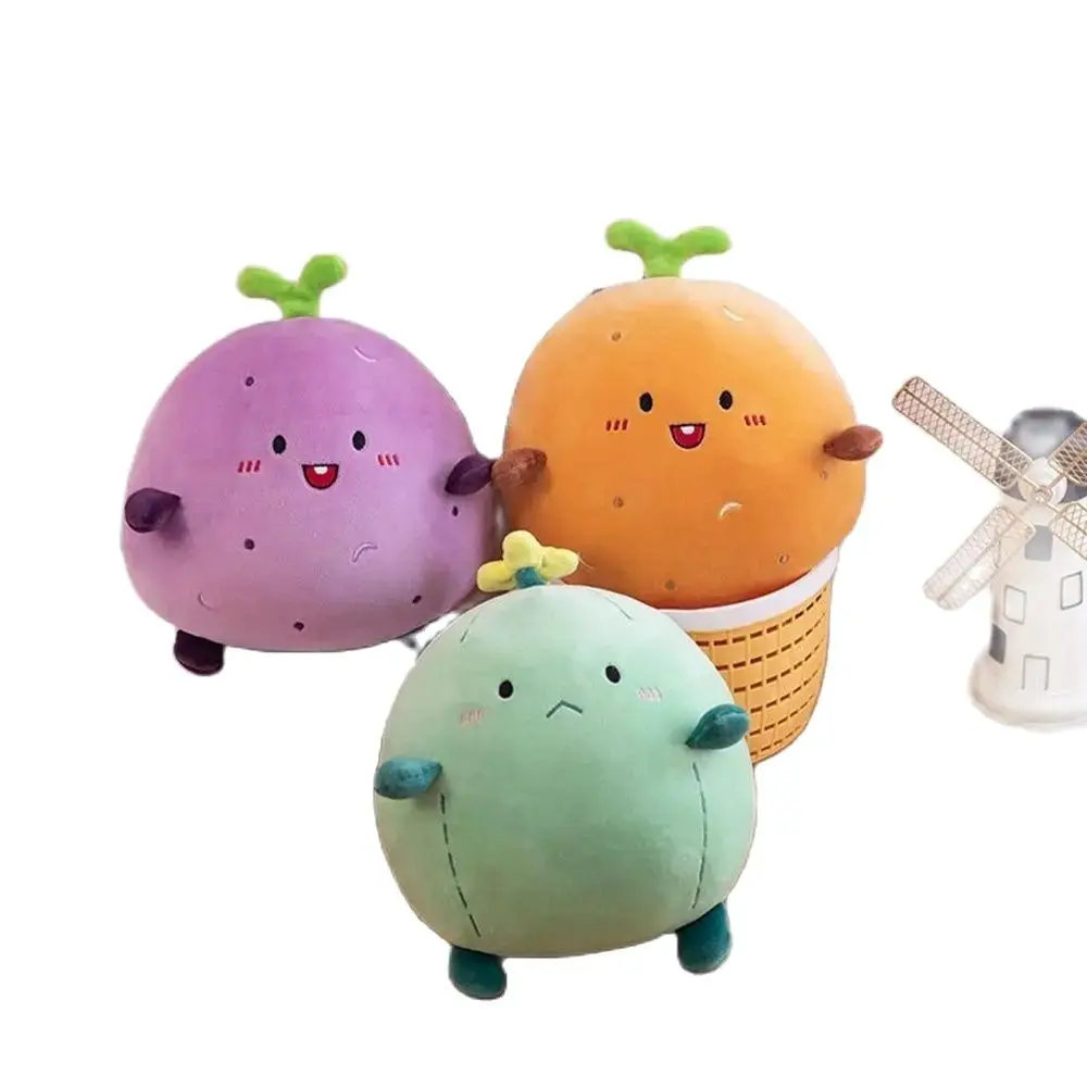 

20CM Cute Vegetable Fruit Plush Toy Potato Taro Cactus Plan Sleeping Pillow Doll To Send Children Birthday Festival Gifts