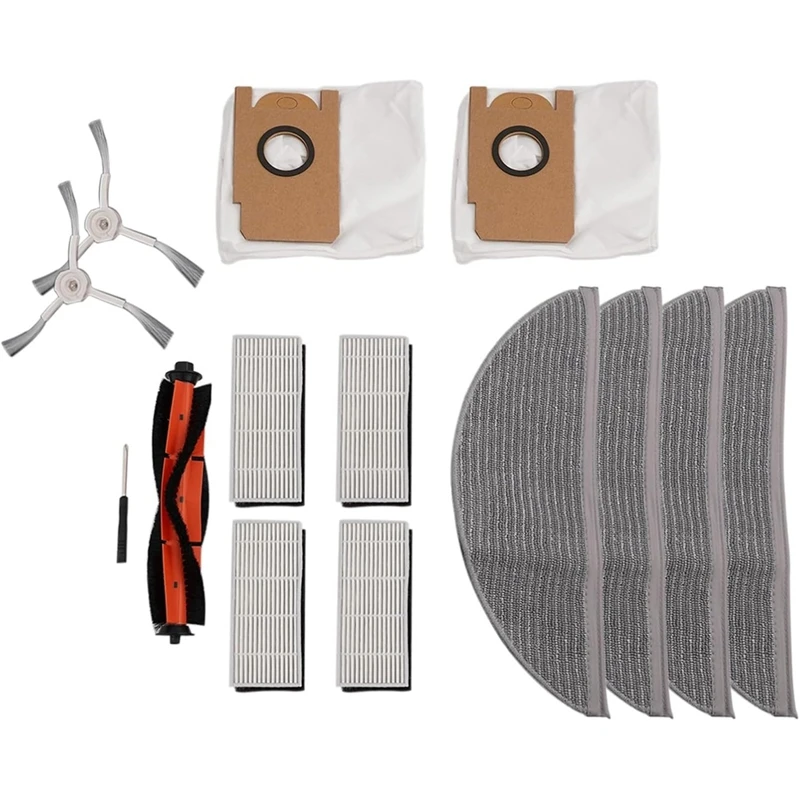 For Lydsto R1, R1A, R1 Pro, S1 Robot Vacuum Cleaner Parts Main Side Brush Hepa Filter Mop Cloth Dust Bag Accessories