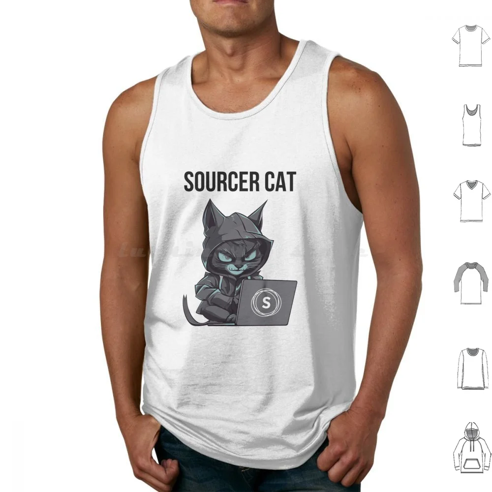 Sourcer Cat Tank Tops Print Cotton Recruiter Hr Recruitment Consultant Recruiting Recruit Staffing Hiring Funny Recruiter