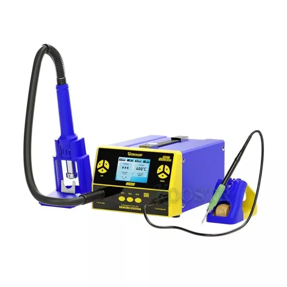 MECHANIC 861DS 2 In 1 Dual Function Welding Station Induction Dormant Wind Gun Electric Soldering Iron Rework Repair Station