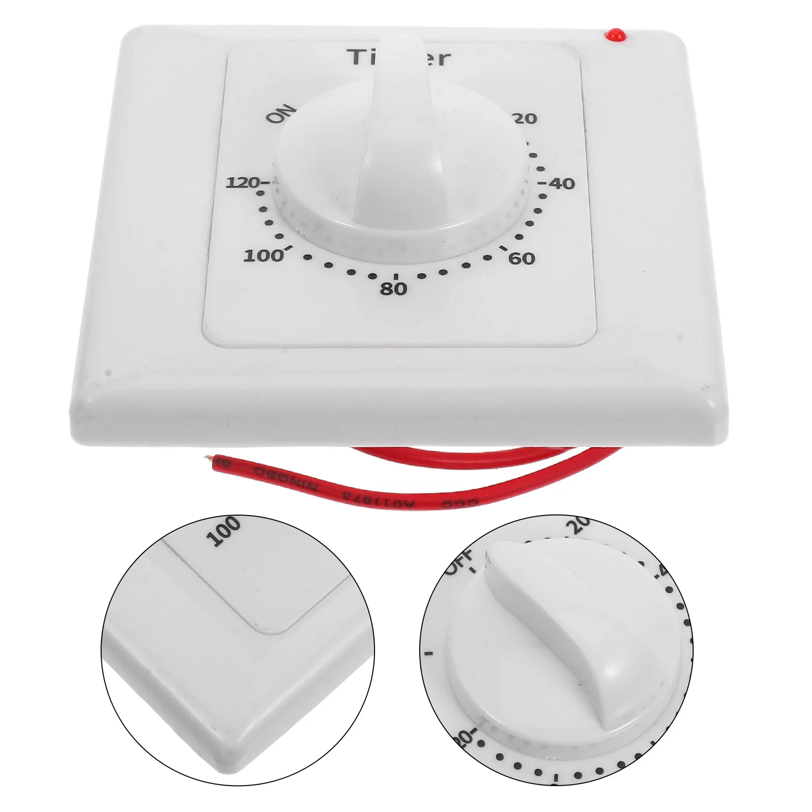 

Mechanical Electric Timer Switch Countdown Wall Light Timer for Indoor Bathroom Kitchen Home Electrical Devices