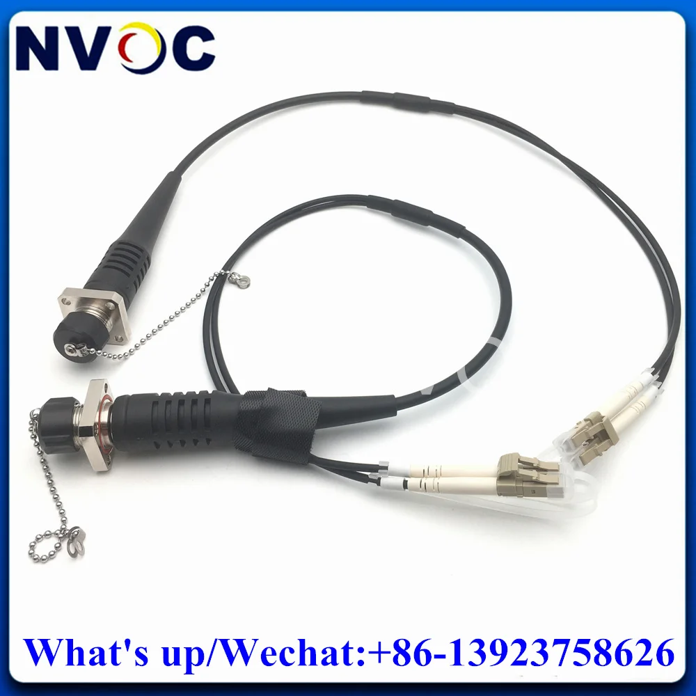 2Core ODC-LC ODC-SC Male Female MM 2C OM3,50CM,100CM 0.5M 1M ODC Square Round to LC/SC/UPC Fiber Patch Cord Jumper Connector