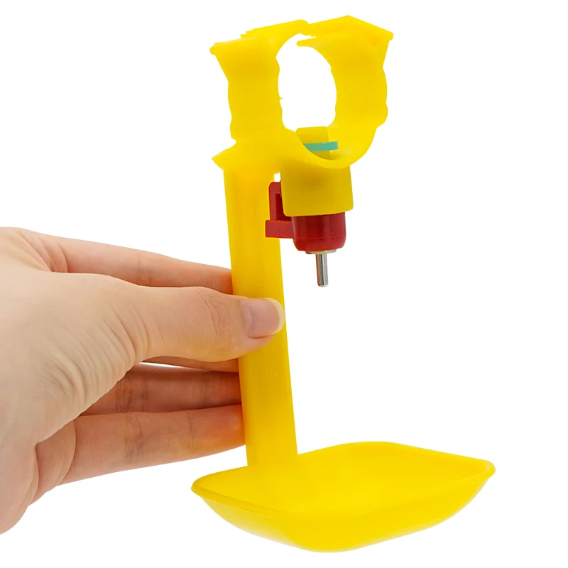 Bebedero automático para pezones de aves de corral, bebederos colgantes con taza de goteo, línea de sistema de beber automático para casa de corral