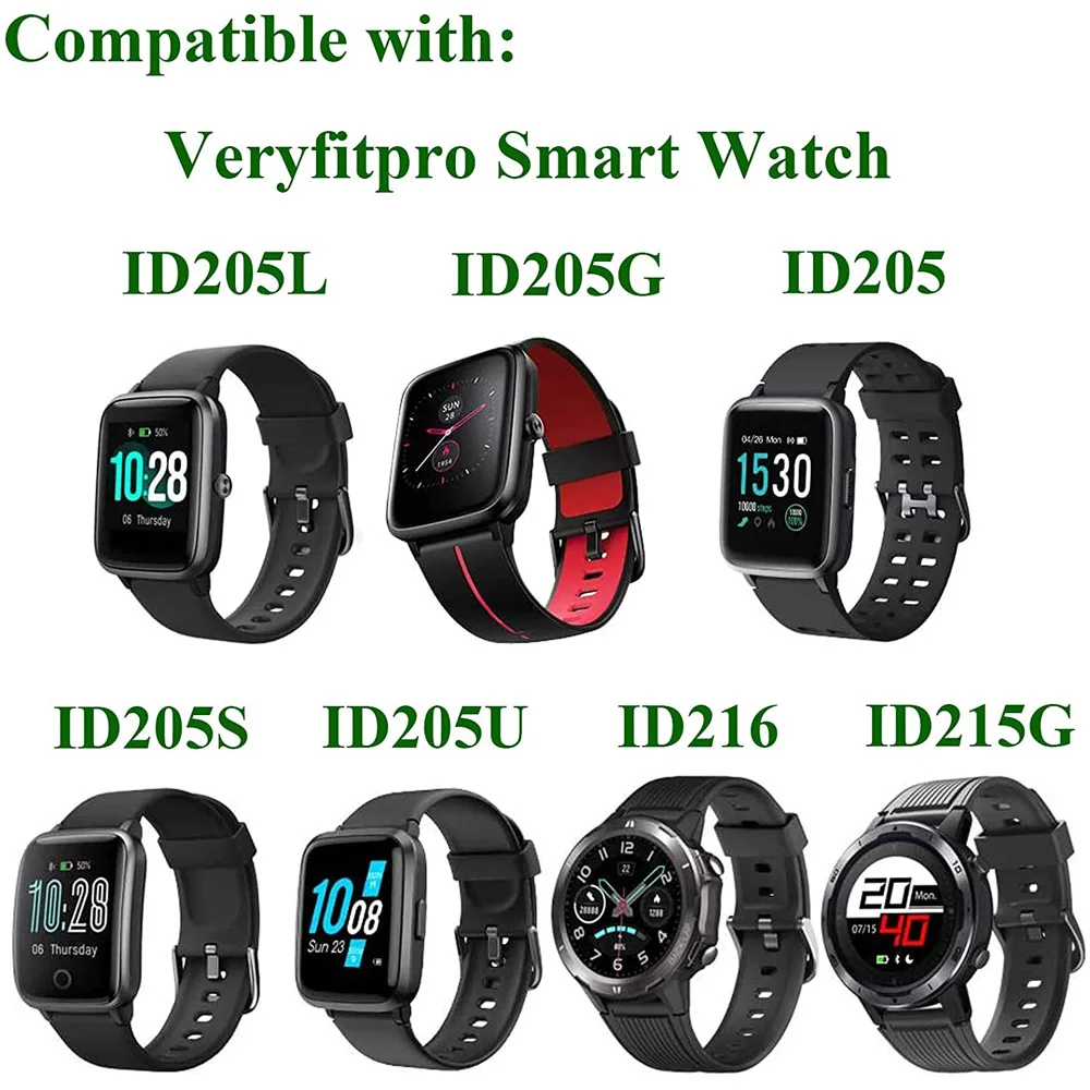 الرياضة حزام من البولي يوريثان ل 19 مللي متر Smartwatch حزام ID205L ID205 ID205G ID205U ID205S ID215G استبدال معصمه للنساء الرجال الأحمر