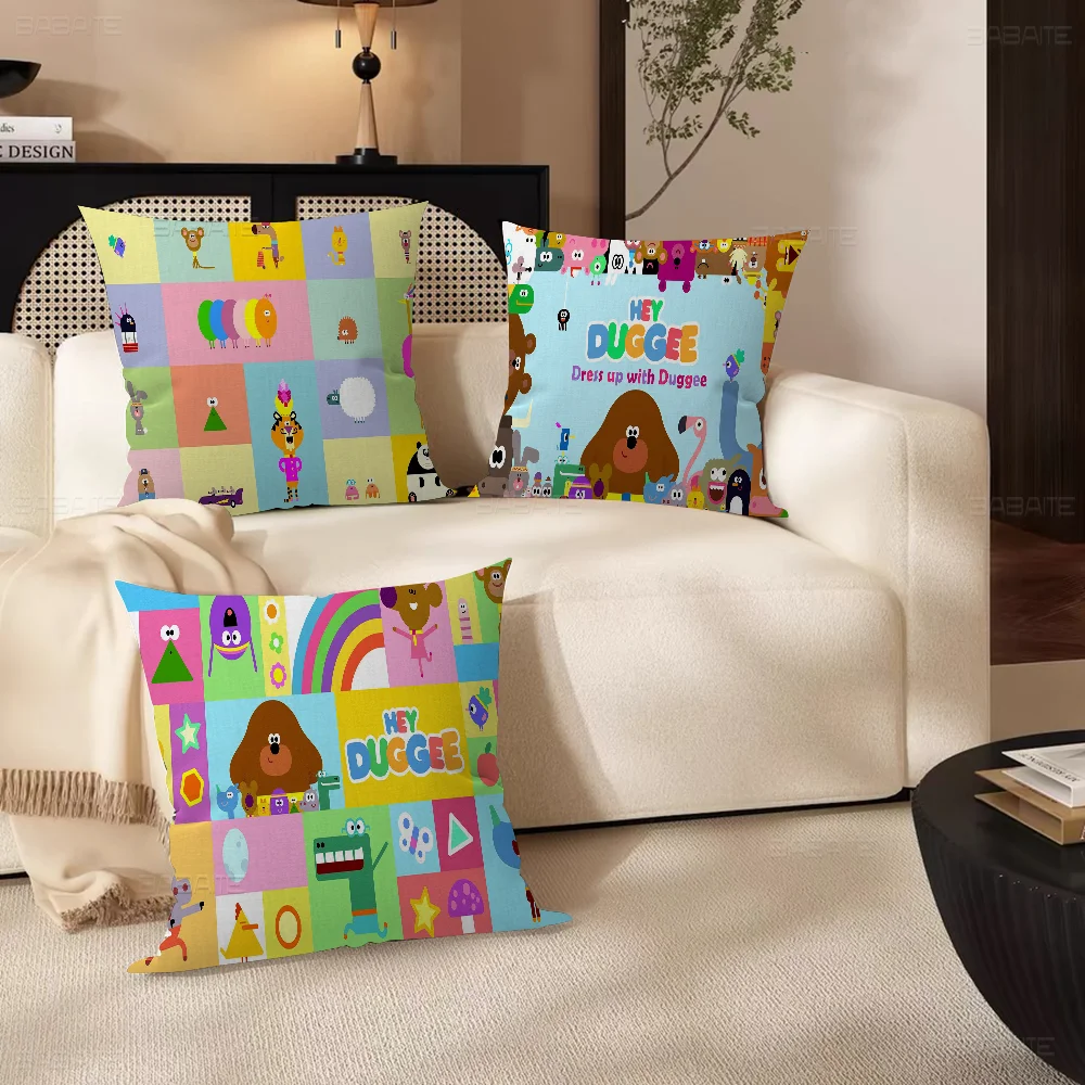 Hey Duggee Decorative Room Aesthetics Pillow Case Home Decor Bedroom Sofa Bed Couch Pillow Cover 45x45