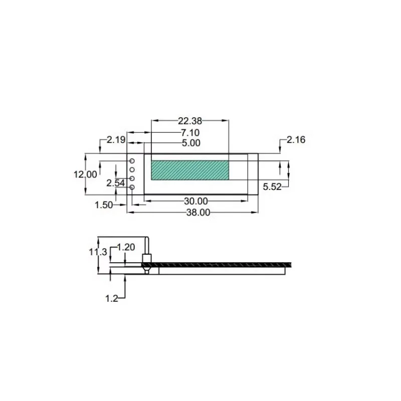 Modulo OLED da 0.91 pollici modulo Display LED LCD OLED OLED bianco/blu 128 x32 0.91 "IIC comunicare per Arduino ROHS