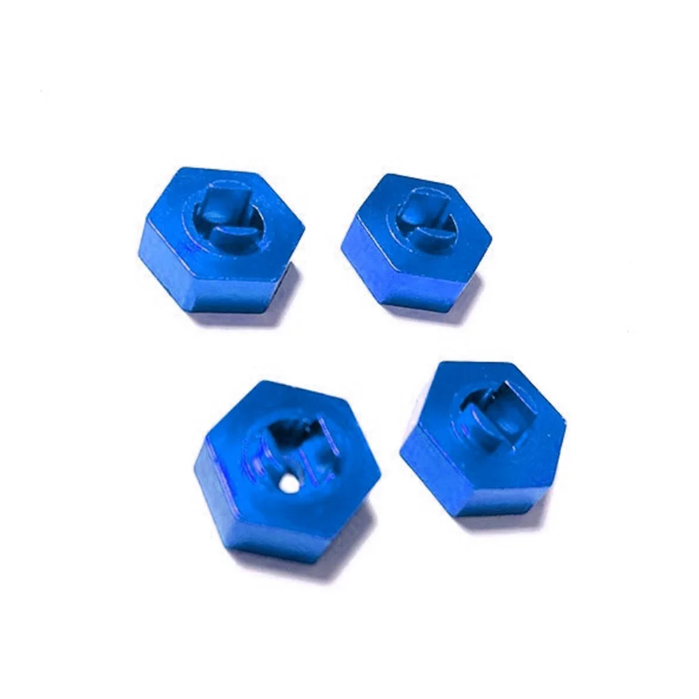 

4Pcs Metal Wheel Hex Adapter for Traxxas LaTrax Teton 1/18 RC Car Upgrade Parts Accessories,2