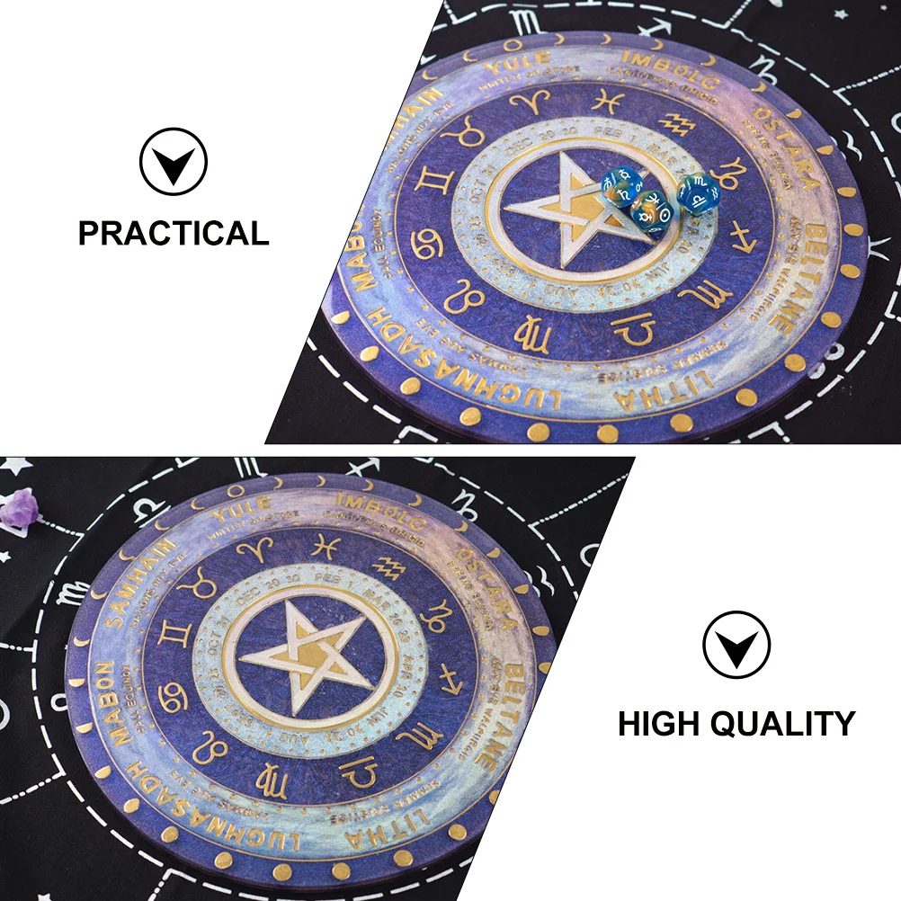 

Diy Crystal Epoxy Creative Tray Silicone Mould High Quality Divination Mirror Shape Mold For Handmade Crafts Reverse