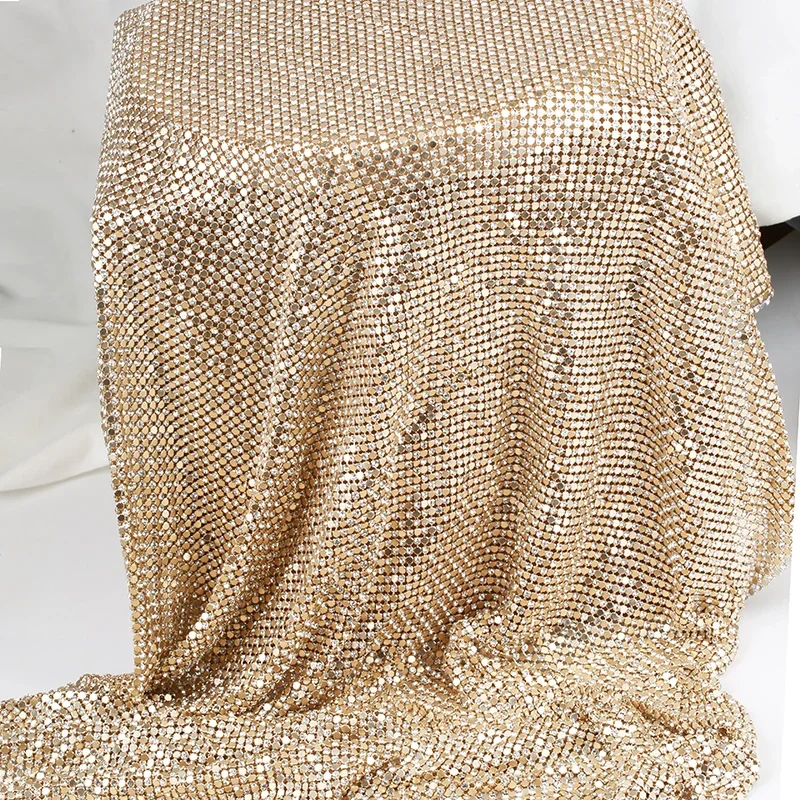 New! Aluminum Glass Rhinestone Trimming KC Gold Base Crystal Rhinestone Sheet Trim Sew On Glass Rhinestone Mesh For Colthing