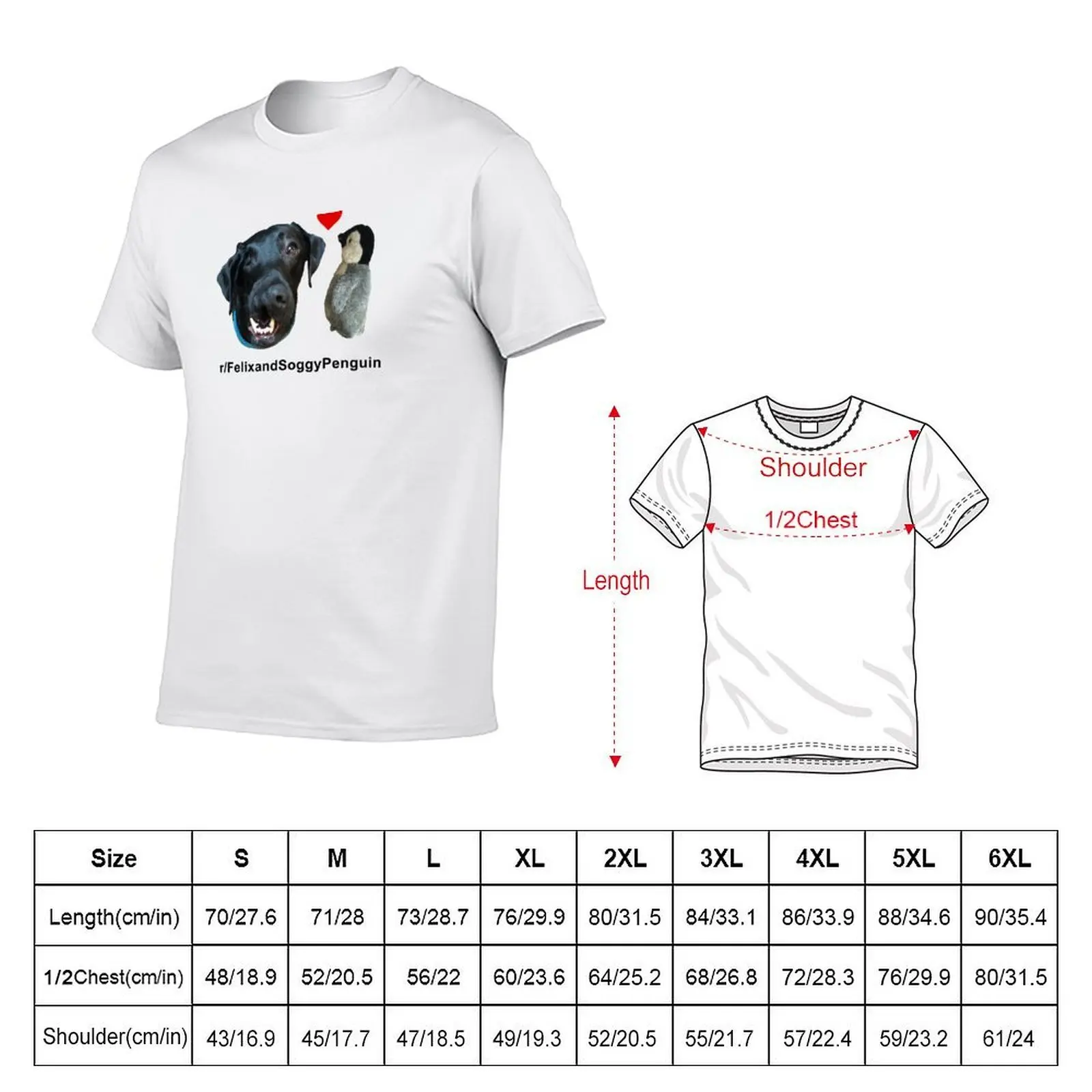 Felix and Soggy Penguin T-Shirt blue archive Funny t-shirt plain white t shirts men