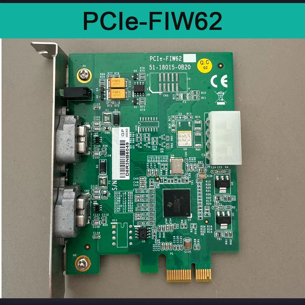 For ADLINK Image And Video Acquisition Card IEEE-1394b PCIe x1 PCIe-FIW62 2CH