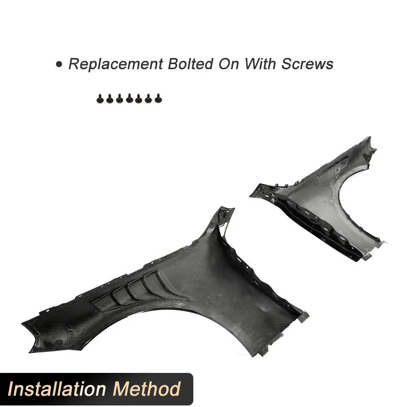 

Car Front Side Bumper Fender Vent for BMW G87 M2 Coupe 2023-2025 Prepreg Dry Carbon Fender Air Intake Cover Trims Body Kits