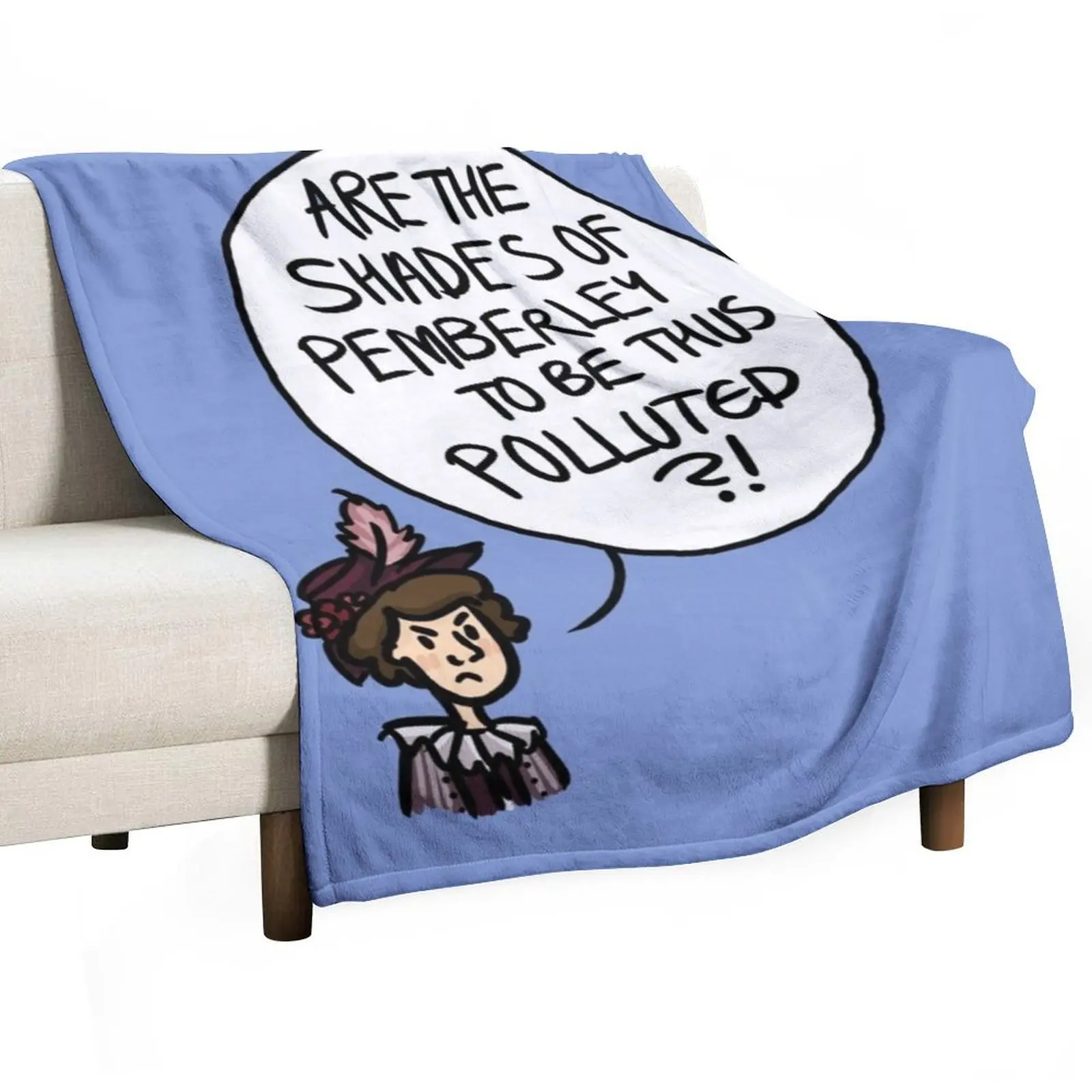 

Shades of Pemberley Throw Blanket Soft Plush Plaid Baby decorative Fashion Sofas Blankets