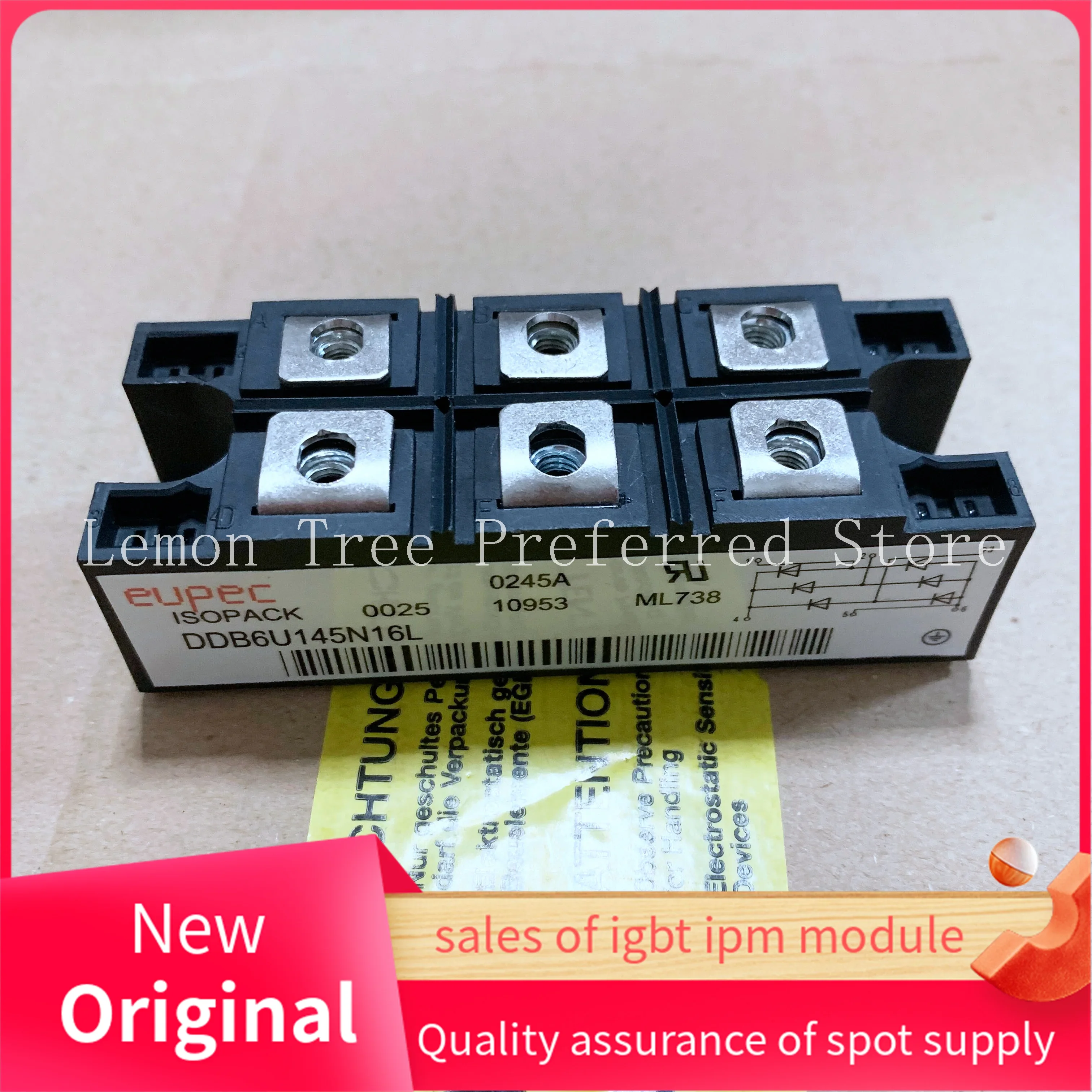 

DDB6U85N08L DDB6U85N12 DDB6U145N14L DDB6U205N16L Модуль IGBT Новый оригинальный