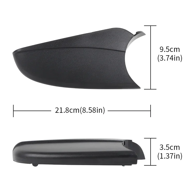 Black L R Side Rearview Mirror Lower Cover Holder Car Rear View Mirror Shell Replacement For Vauxhall Opel Astra H MK5 2004-2013