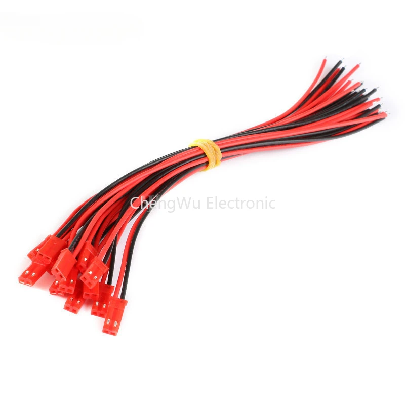 10 Pairs 100mm/180mm Male Female Connector JST Plug Cable for RC BEC Battery Helicopter DIY FPV Drone Quadcopter