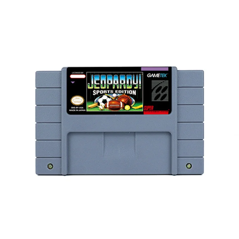 Jeopardy! или Jeopardy! - Спортивное издание или Jeopardy! - Экшн-игра Deluxe Edition для 16-битной ретро-тележки SNES, детский подарок