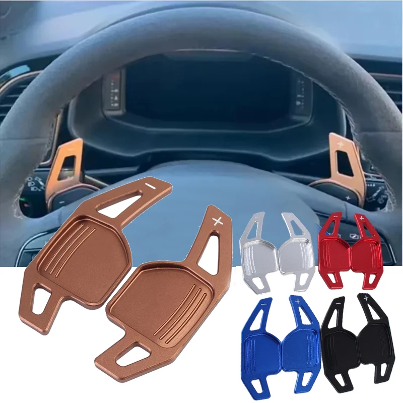 Shift Paddle For Seat Leon FR Cupra Ateca Ibiza 6P Arona Tarraco Alhambra Aluminum Steering Wheel Paddle Shift Extension Sticker