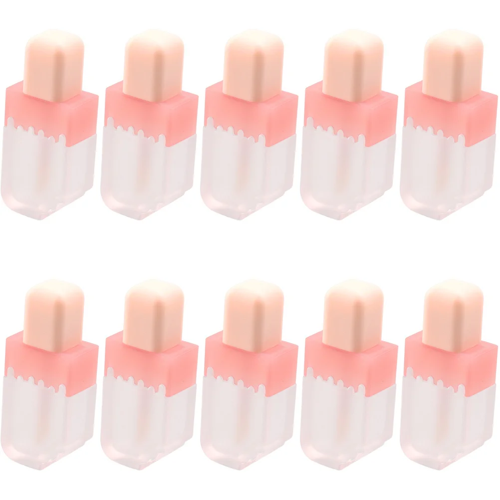 10 قطعة أنابيب ملمع الشفاه ABS القوية حاويات فارغة لزيت بلسم الشفاه ظلال العيون تخزين السفر مستلزمات ماكياج #2