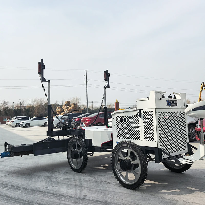 Four Wheel Drive Concrete Screed Machine Laser Leveling Technology for Industrial Facility Ground Engineering Customized