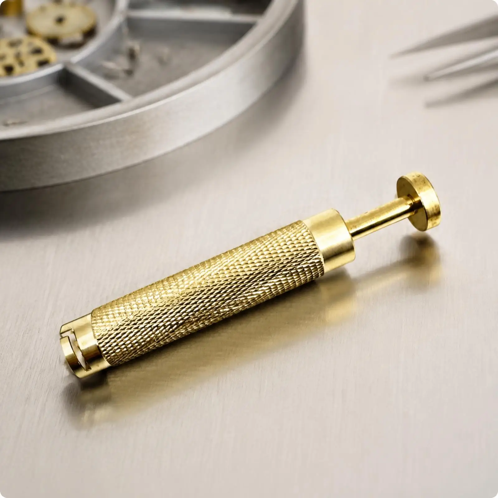 Watch Winding Key Copper Hand Tool for Mainspring Watchmaker Servicing Equipment Compact Repair Instrument