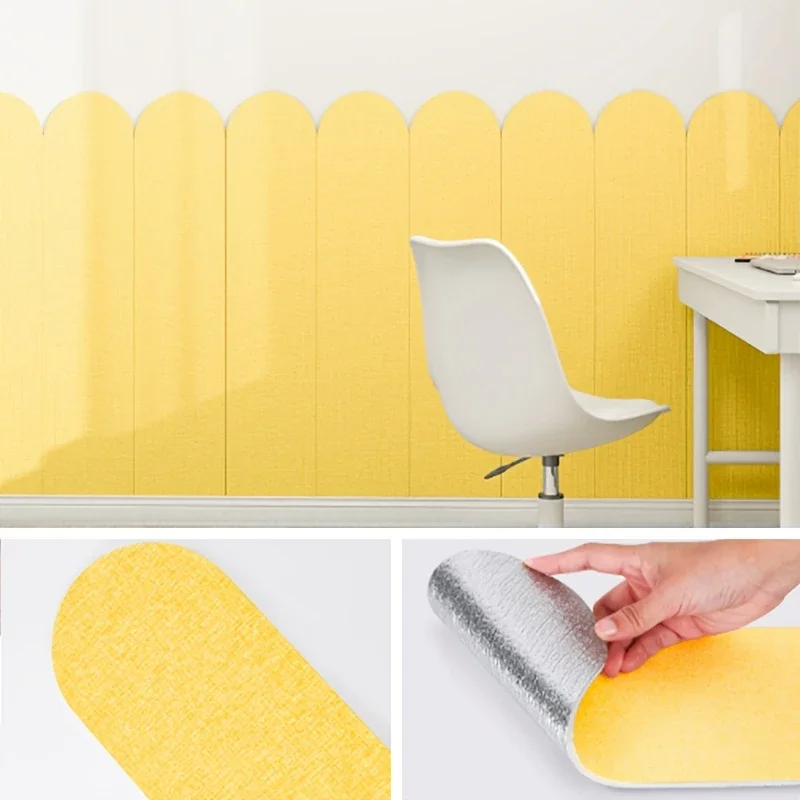 

Reusable Self-adhesive Wall Protection Film Vinyl Cloth Anti-collision Pad Suitable for Bedroom and Youngster's Room Safety