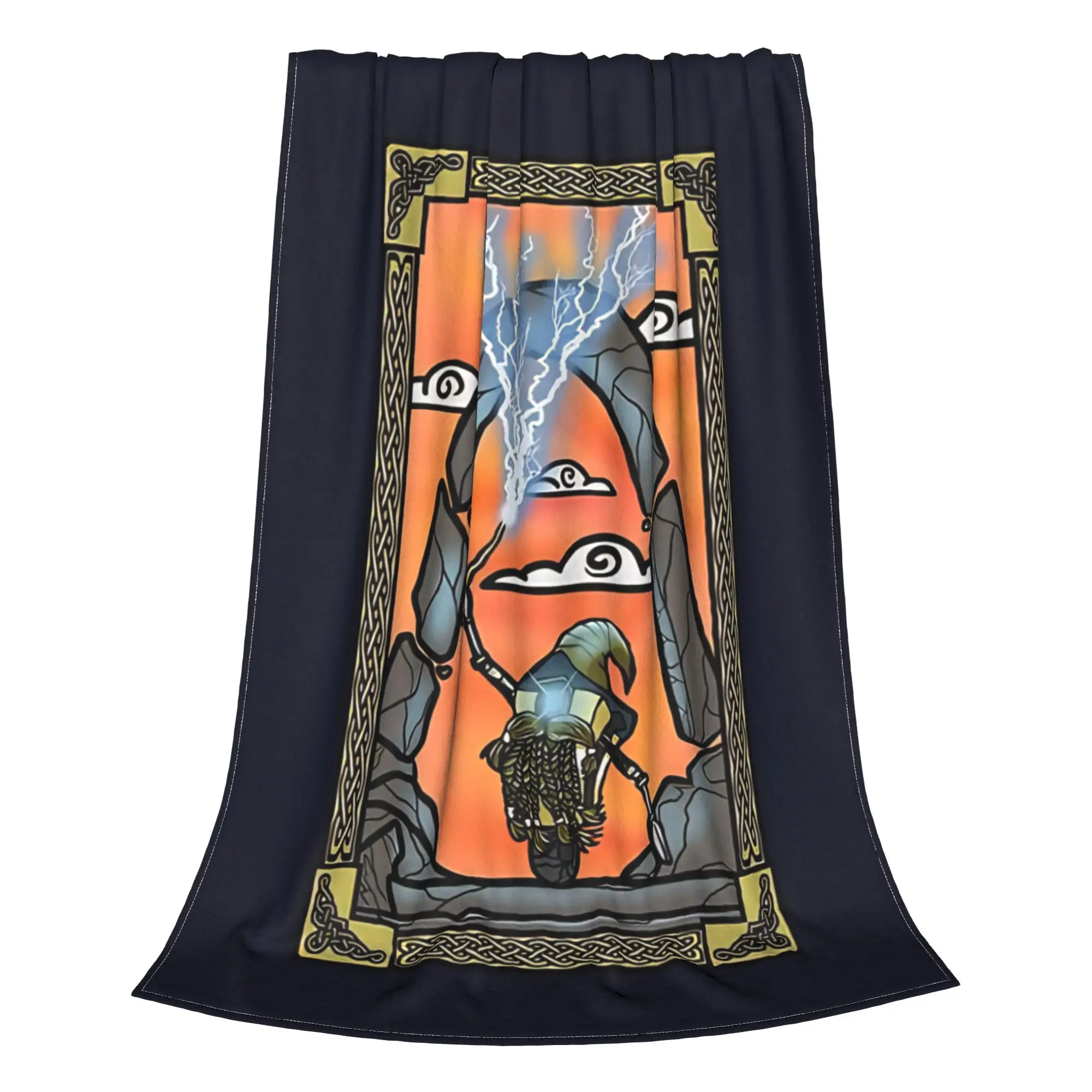 1PC Home Cute Room Decor sepia shooter illustration Blanket Throw Blanket B-Borderlands Novelty Warm Blanket All Season
