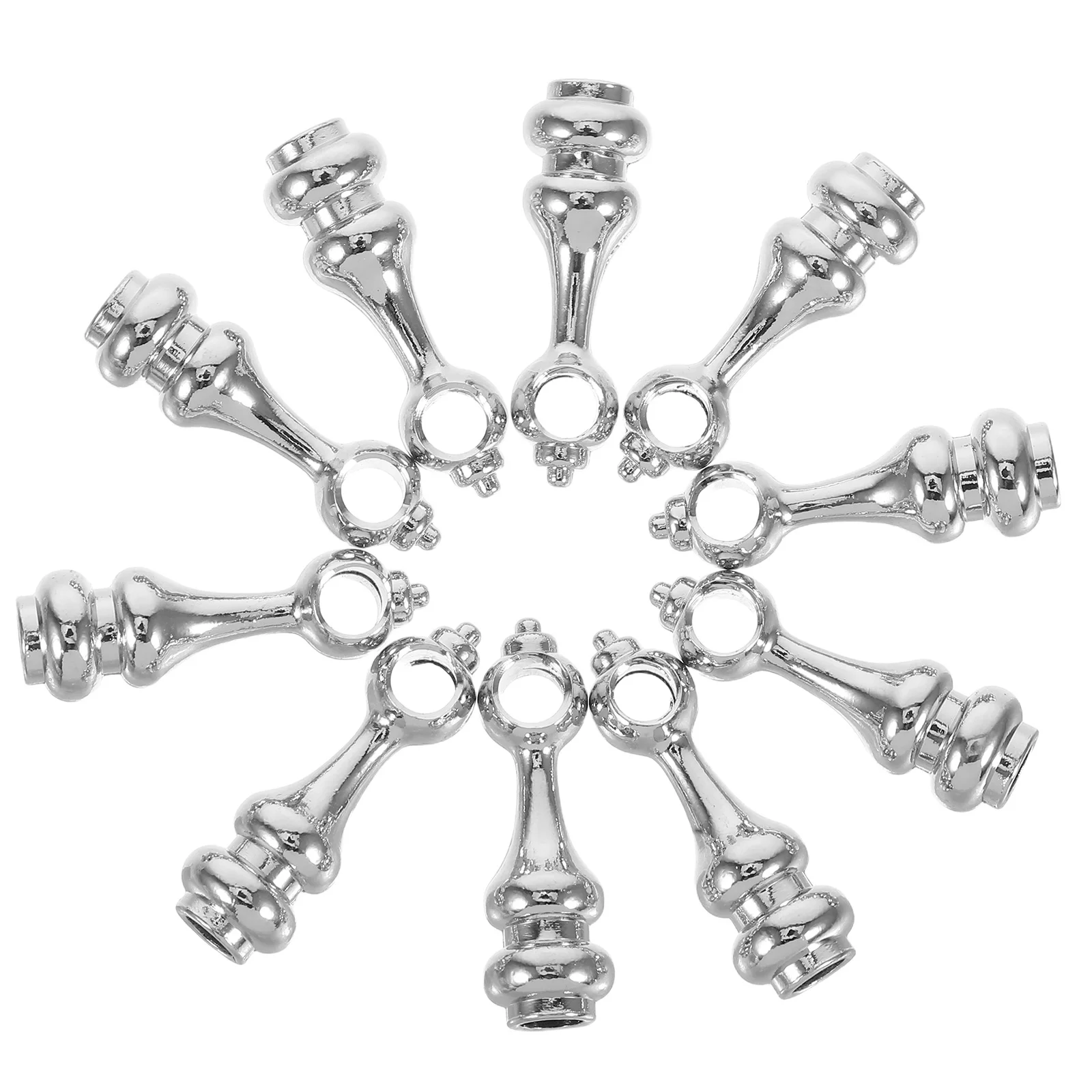 

10Pcs Fence Post Connectors Zinc Alloy 4mm Hole Diameter Multi Functional Furniture Hardware Cabinet Decorative Glass Railing