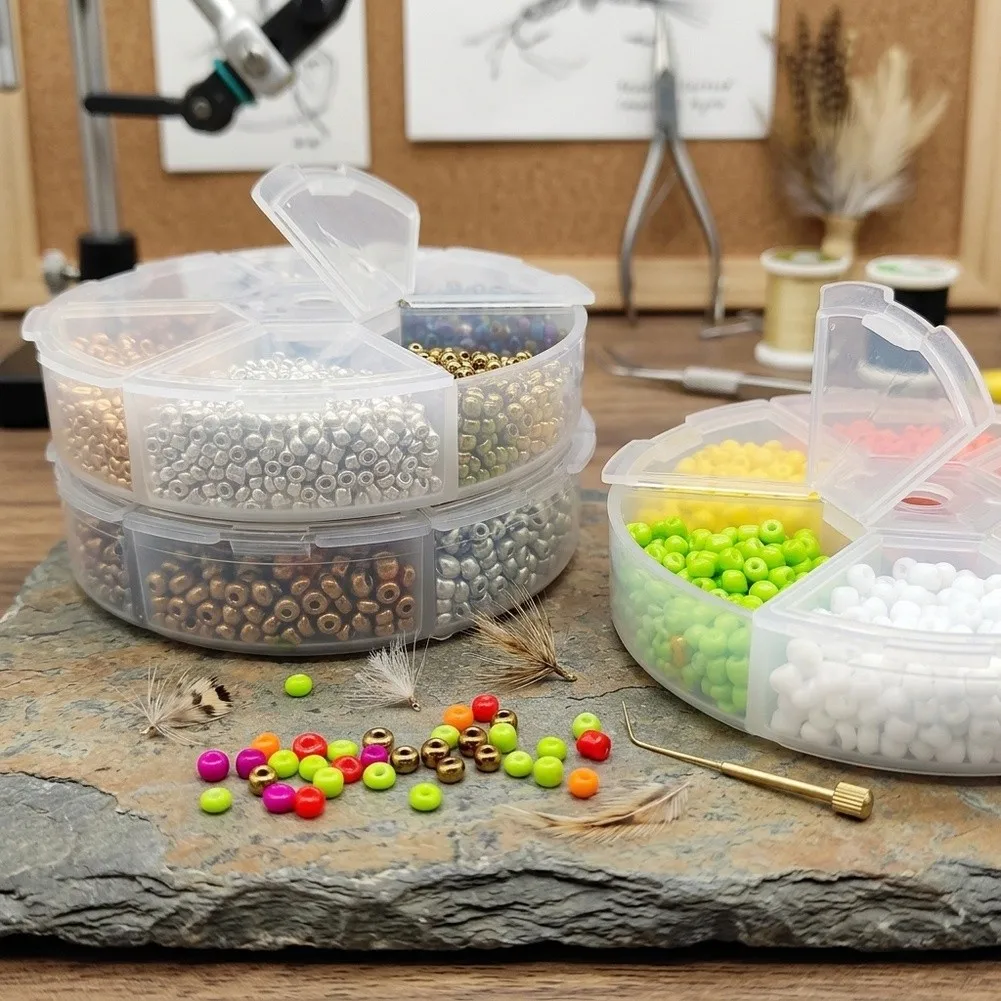 Lightweight Fly Tying Beads for Realistic Lure Building 8x8x2cm Metallic and Neutral Tone Options for All Fly Types
