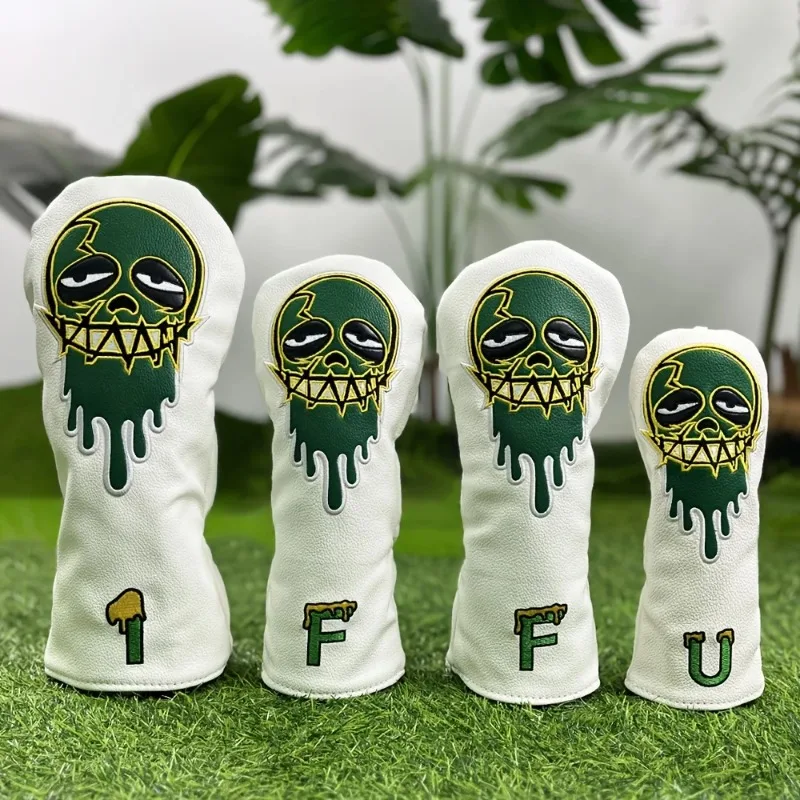 

Чехлы на голову для гольф-клуба Green Water Ghost для водителей, деревянных гибридных чехлов Fairway