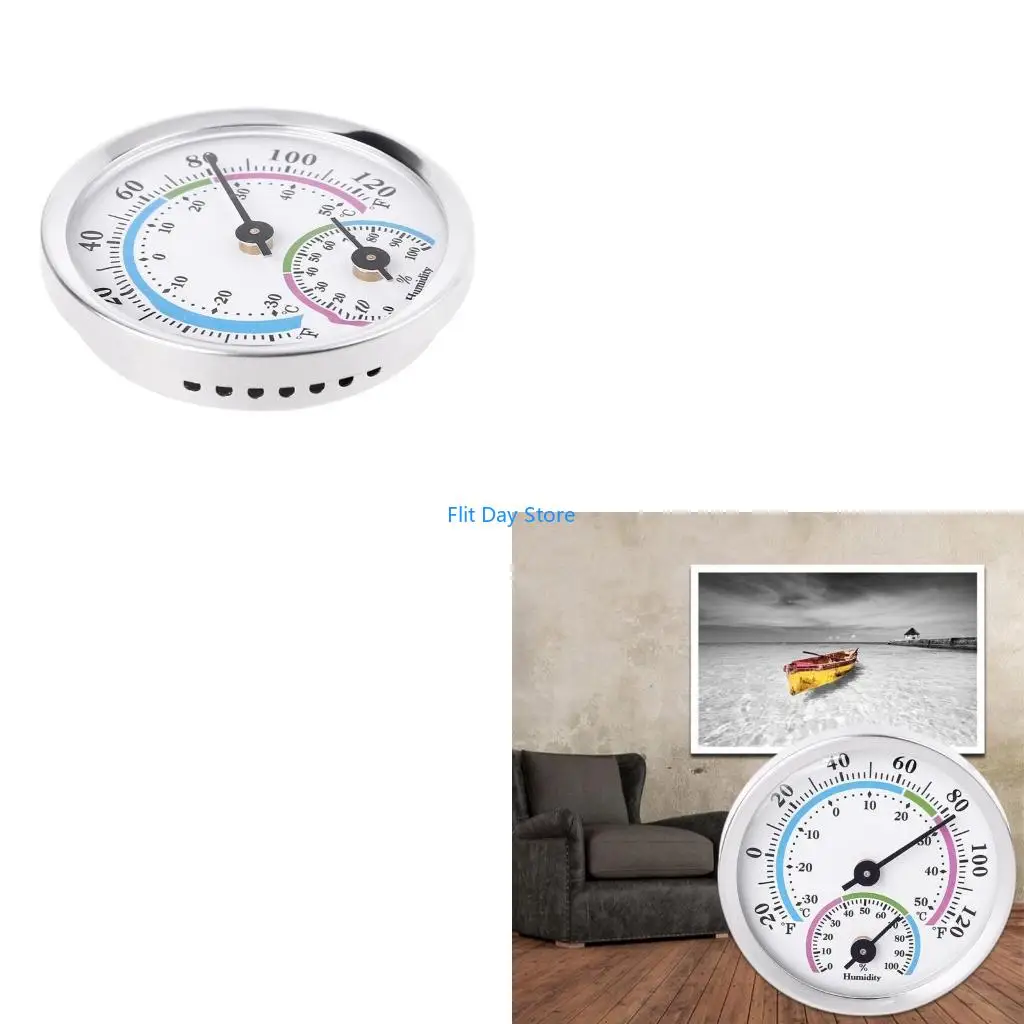 F92C Wireless Thermometer Hygrometer Indoor Outdoor Thermometer Wireless Round 2