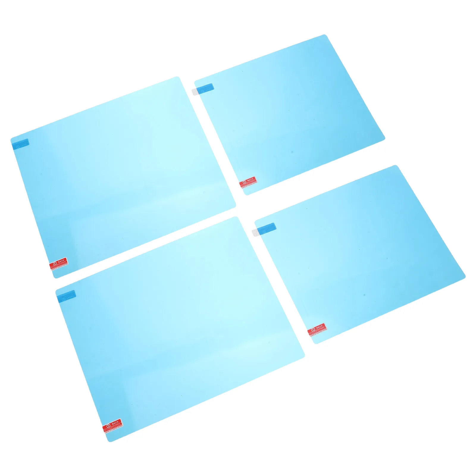 4Pcs Anti Fog Bathroom Mirror Film Steam Resistant Shower Protective Film 175x200mm 240x200mm Bathroom Accessories for Shaving