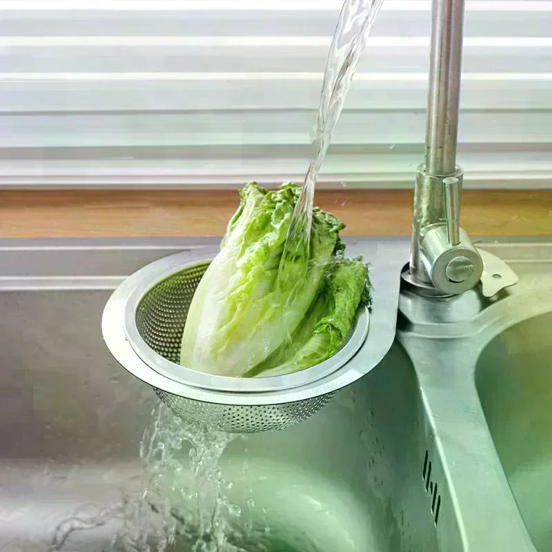 

Kitchen Sink Drain Basket Hanging Stainless Steel Mesh Swan Shape Drain Strainer Basket Kitchen Accessories