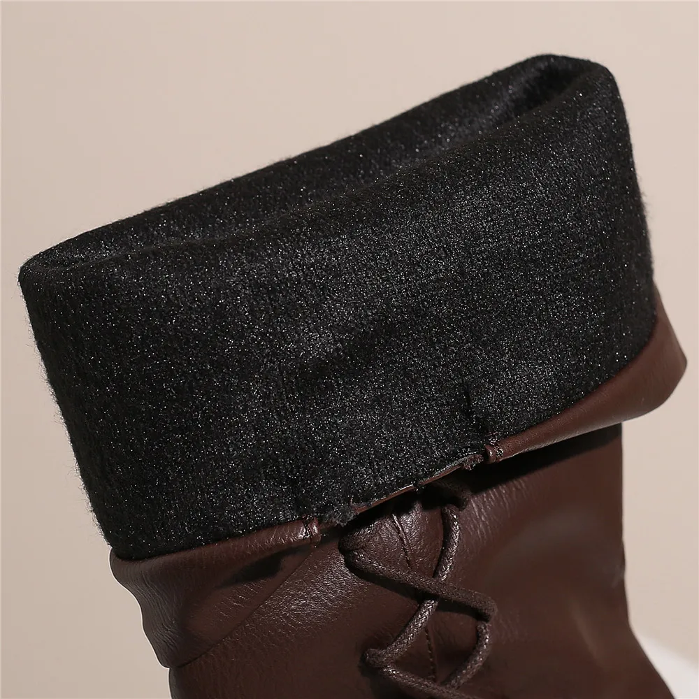 Women's Medieval Shoes Knee High Boots Platform Boots Retro Cowboy Boots Black Brown Cosplay Boots Gothic Punk Shoes Size 35-48