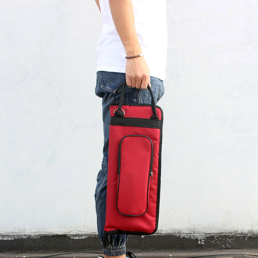 

Oxford Cloth Drumstick Bag Heavy Duty Wear Resistant Drum Stick Holder for Practice Performance Easy Carry Drumstick Organizer