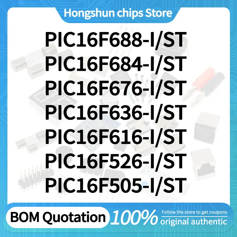 

PIC16F526 PIC16F616 PIC16F636 PIC16F676 PIC16F684 PIC16F688 PIC16F505-I/ST Standard version