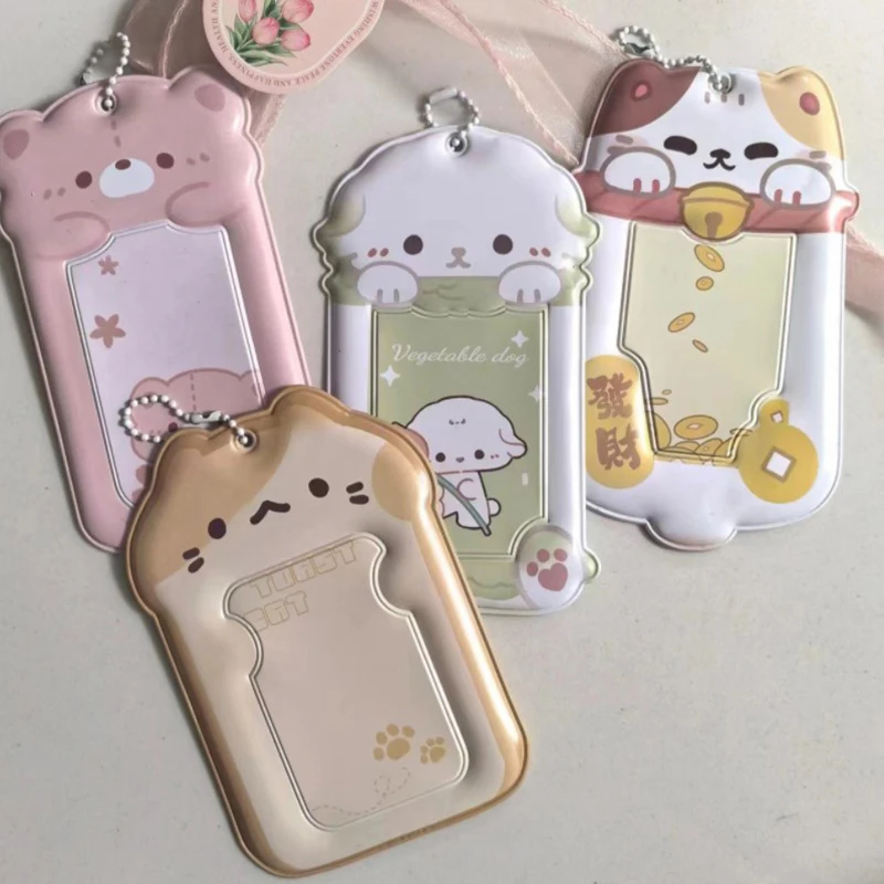 Kawaii Photocard Holder Photo Card Organizer Idol Photo Cards Display Supplies Photo Protector Sleeve Student Stationery