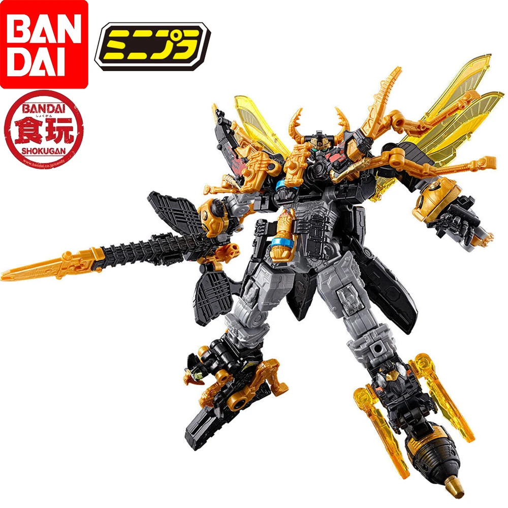 In Stock Bandai Original Minipla Ohsama Sentai King-Ohger King-Ohger Zero Assembly Action Model Toys Collectible Figures Gifts