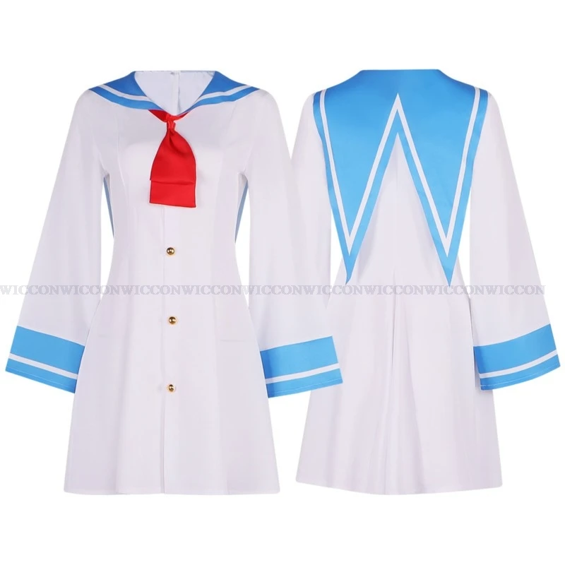 Traje de Cosplay de juego de Anime ATRI:My Dear Moments Atri, vestido de peluca, uniformes de marinero de Halloween, atuendo de juego de rol para mujeres y niñas