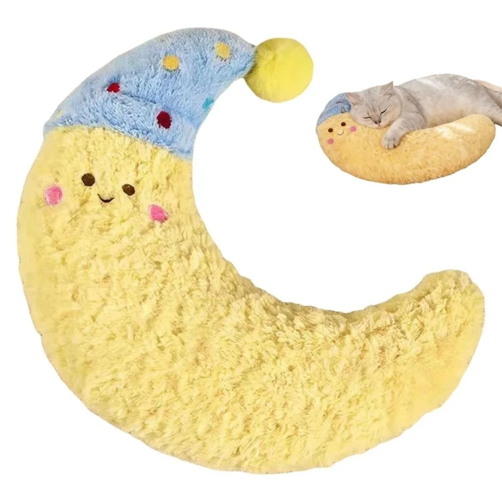 Comfortable U-Shaped Pet Sleep Pillow Soft Thick Filling Dog Pillow Warm Cervical Support Cat Pillow Sleeping