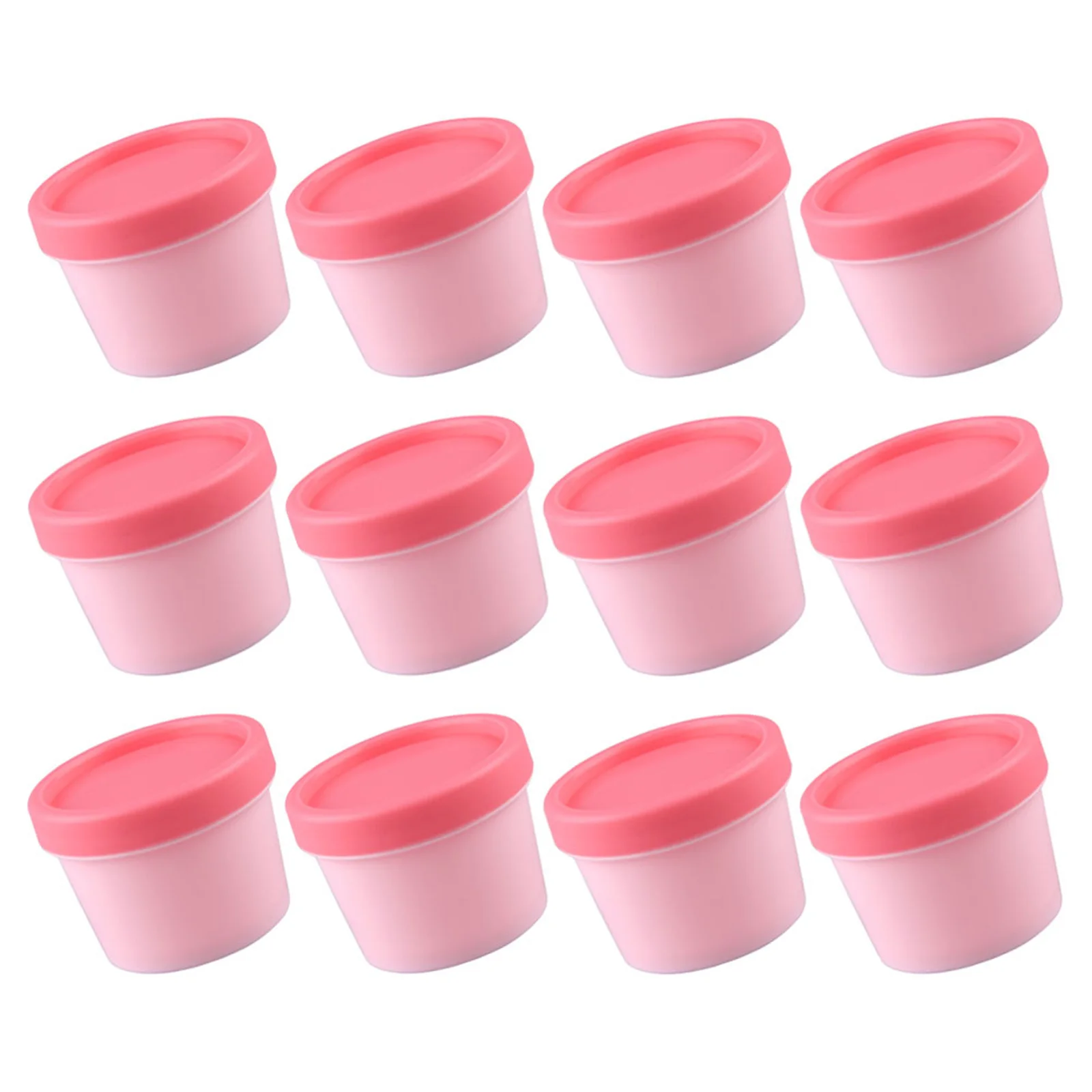 

12Pcs Refillable Cream Jars Facial Mask Containers Multipurpose Sub Container for Travel Cosmetics Sample Storage Compact