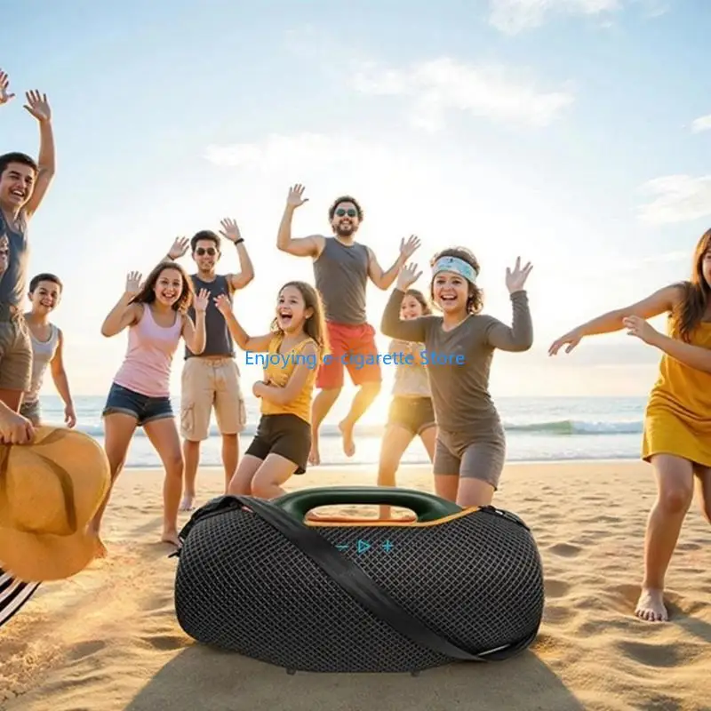 Outdoor-Lautsprecherabdeckung, verdickte, stoßfeste Polsterung, wasserdichte Außenseite und ergonomischer Riemen für Boombox 4 – Detail 5