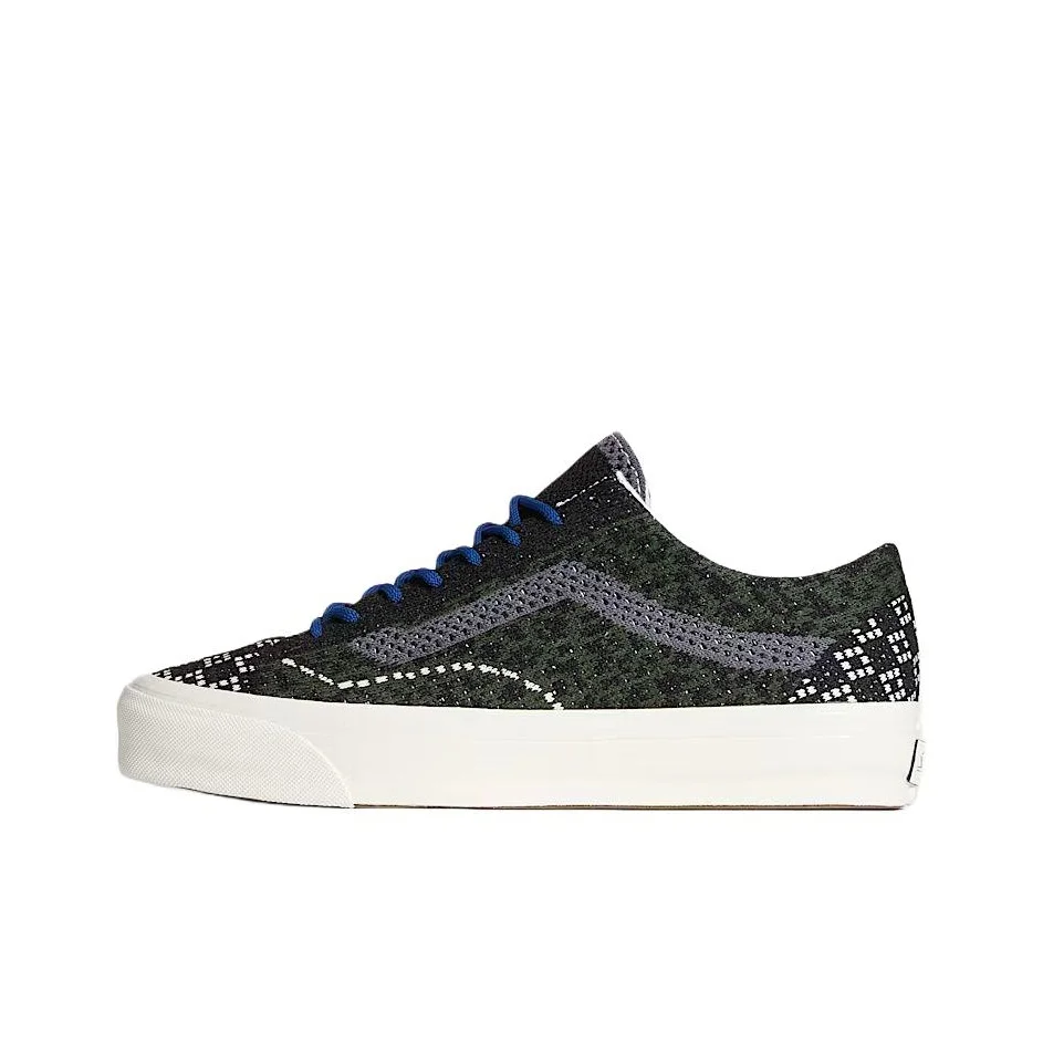 POIZON Vans Premium Old Skool Sapatos de skate de tecido com amortecimento antiderrapante e cano baixo unissex VN000EFKEMU