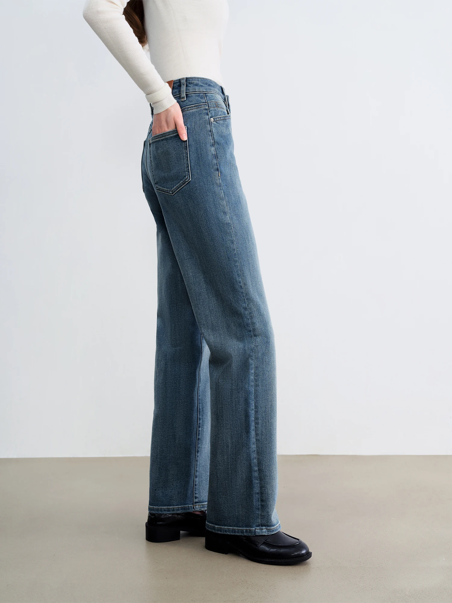 ZIQIAO Black Narrow Straight Jeans Women 2025 New Elastic Slim Baguette Pants Retro Trousers 25ZQ93006+25ZQ93089